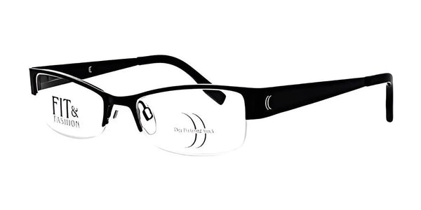 DEA Preferred ANZIO Eyeglasses | Size 52 / Black / Non Prescription