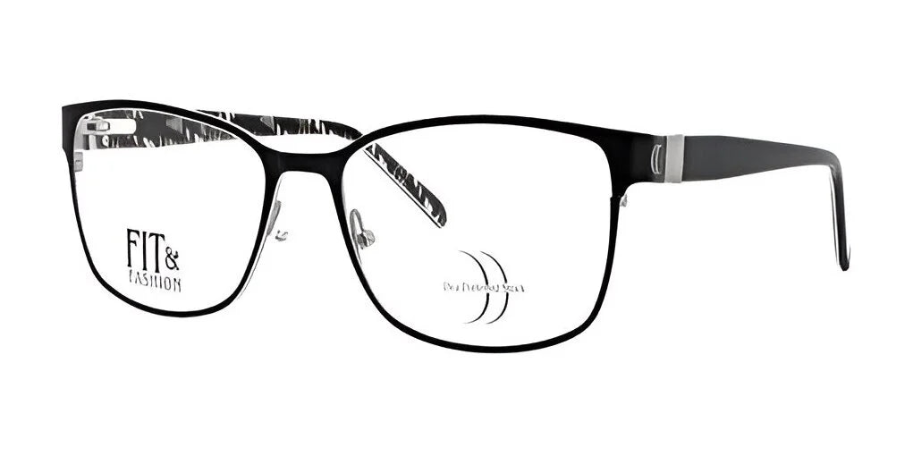 The DEA Preferred ASTI Eyeglasses in sleek black feature a rectangular frame with clear lenses, providing superior clarity and style. The phrase "Fit & Fashion" is tastefully inscribed on the left lens, merging chic design with practicality. The DEA Preferred ASTI Eyeglasses in sleek black feature a rectangular frame with clear lenses, providing superior clarity and style. The phrase "Fit & Fashion" is tastefully inscribed on the left lens, merging chic design with practicality.
