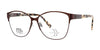 DEA Preferred CHIETI Eyeglasses | Size 58 / Burgundy / Non Prescription