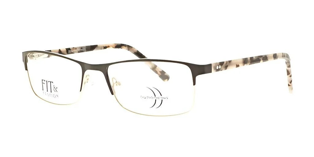 The DEA Preferred MESSINA eyeglasses, designed for the sophisticated woman, feature a sleek metal frame with rectangular, rimless lenses and chic tortoiseshell temples, all beautifully presented on a pristine white background. The DEA Preferred MESSINA eyeglasses, designed for the sophisticated woman, feature a sleek metal frame with rectangular, rimless lenses and chic tortoiseshell temples, all beautifully presented on a pristine white background.
