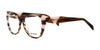 Di Valdi DVO8229 Eyeglasses | Size 54 / Demi Brown & Red