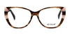 Di Valdi DVO8229 Eyeglasses | Size 54 / Demi Brown & Red