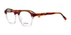 Di Valdi DVO8230 Eyeglasses | Size 53 / Brown Pink & Clear Bottom