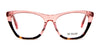 Di Valdi DVO8231 Eyeglasses | Size 53 / Black+Demi Dark Grey Pink