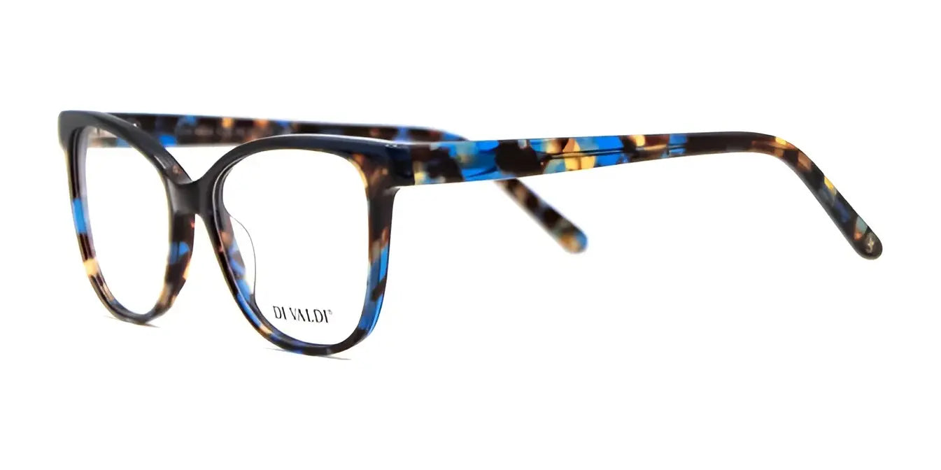 Di Valdi DVO8254 Eyeglasses Demi Blue & Brown Di Valdi DVO8254 Eyeglasses Demi Blue & Brown