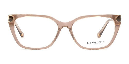 Di Valdi DVO8276 Eyeglasses / Size 54 / Clear Brown