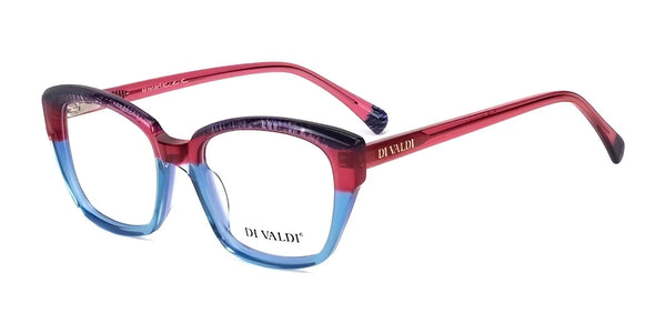 Di Valdi DVO8314 Eyeglasses | Size 52 / Red