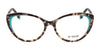 Di Valdi DVO8159 Eyeglasses | Size 51 / Demi Brown & Turquoise