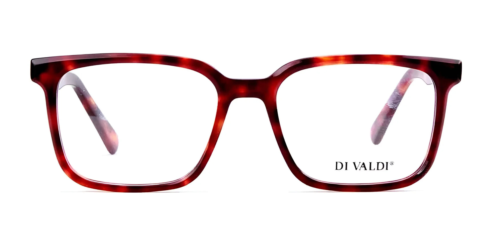The Di Valdi DVO8176 Eyeglasses | Size 53 are rectangular tortoiseshell frames with a "DI VALDI" logo on the right lens. Stylish and prescription ready, they are perfect for everyday wear. The Di Valdi DVO8176 Eyeglasses | Size 53 are rectangular tortoiseshell frames with a "DI VALDI" logo on the right lens. Stylish and prescription ready, they are perfect for everyday wear.
