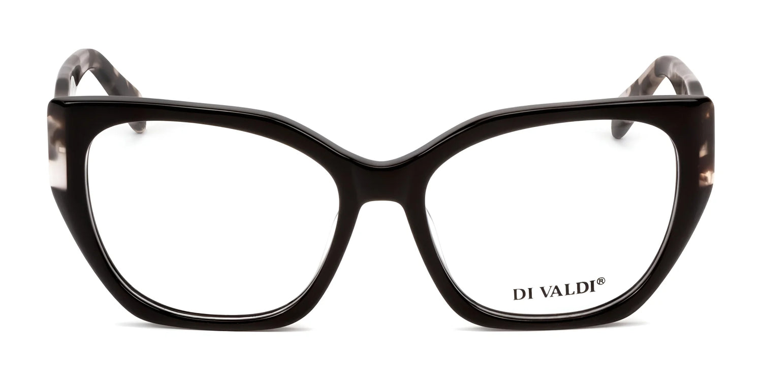 Di Valdi DVO8224 Eyeglasses | Size 55 feature classic cat-eye frames with clear, prescription-ready lenses and the Di Valdi logo on the right lens. Di Valdi DVO8224 Eyeglasses | Size 55 feature classic cat-eye frames with clear, prescription-ready lenses and the Di Valdi logo on the right lens.