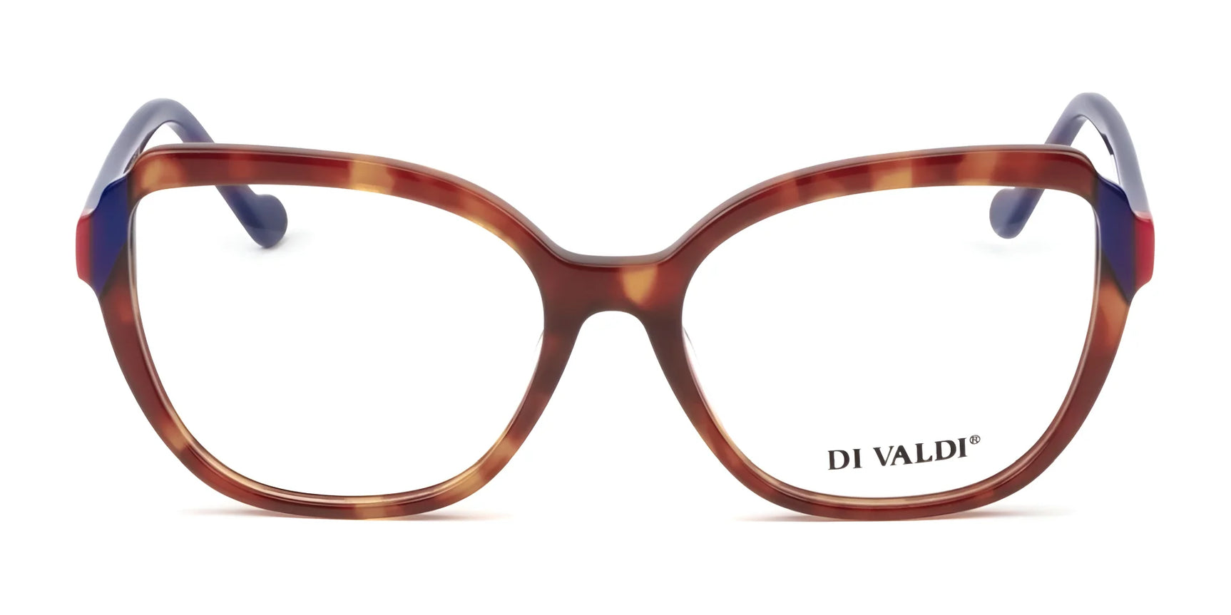 Di Valdi DVO8250 Eyeglasses | Size 54 feature brown tortoiseshell wide rectangular frames with Italian design, branded "DI VALDI" on the right lens. Di Valdi DVO8250 Eyeglasses | Size 54 feature brown tortoiseshell wide rectangular frames with Italian design, branded "DI VALDI" on the right lens.