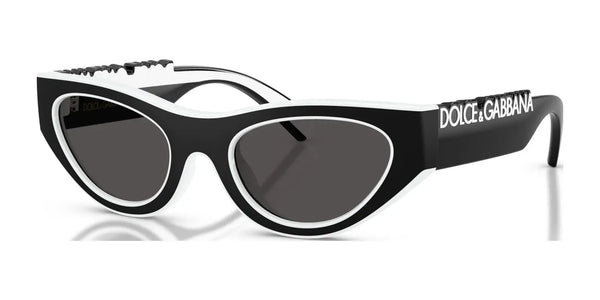 Dolce&Gabbana DX6012 Sunglasses | Size 47 / Black/White / Dark Grey (3N 9.9%) №345787