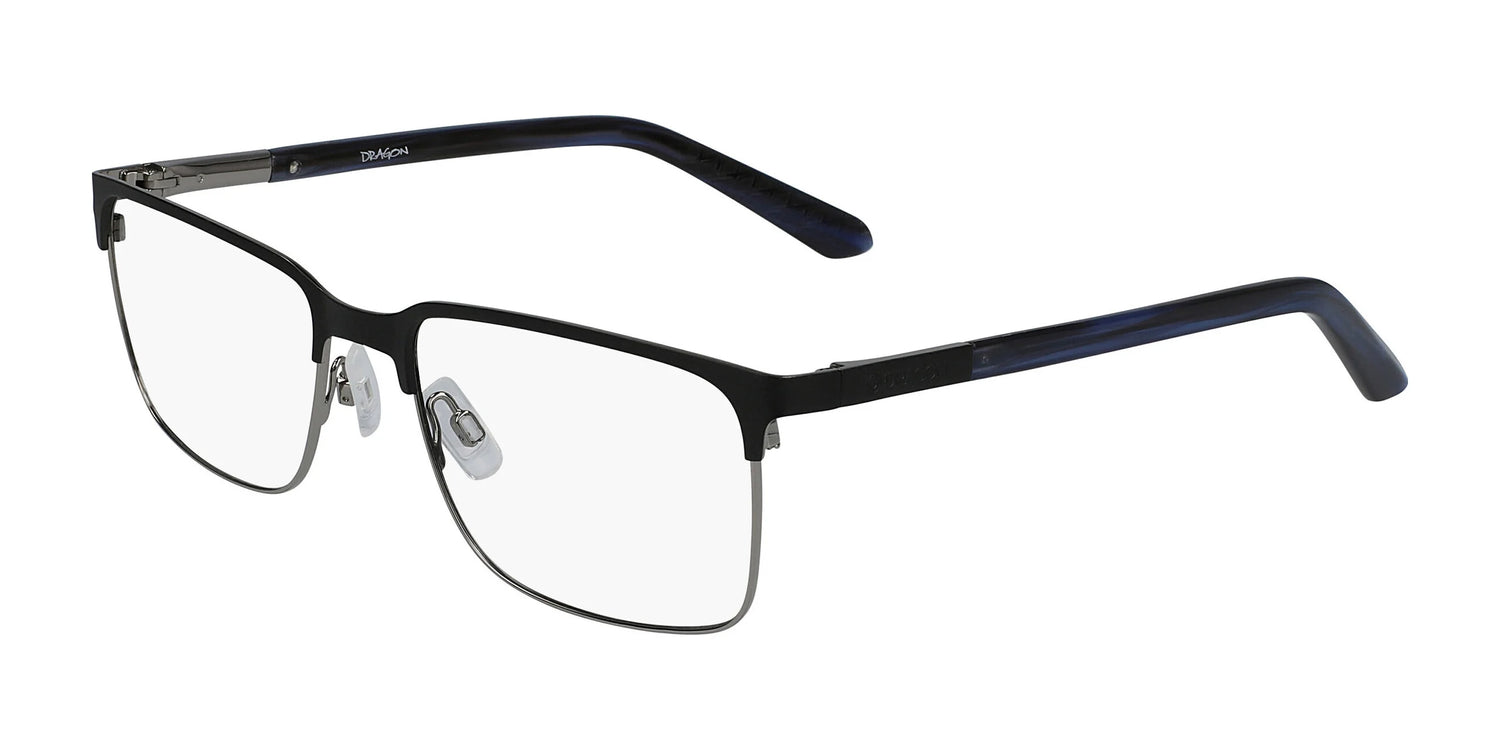 Dragon DR2015 Eyeglasses Matte Black / Navy Horn Dragon DR2015 Eyeglasses Matte Black / Navy Horn