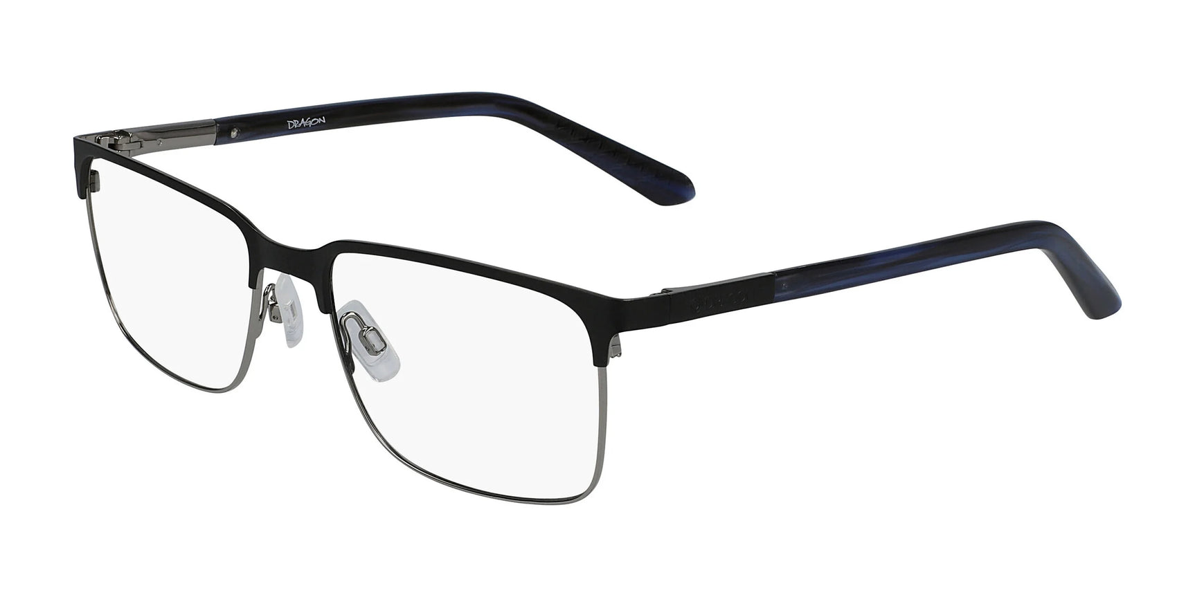 Dragon DR2015 Eyeglasses Matte Black / Navy Horn Dragon DR2015 Eyeglasses Matte Black / Navy Horn