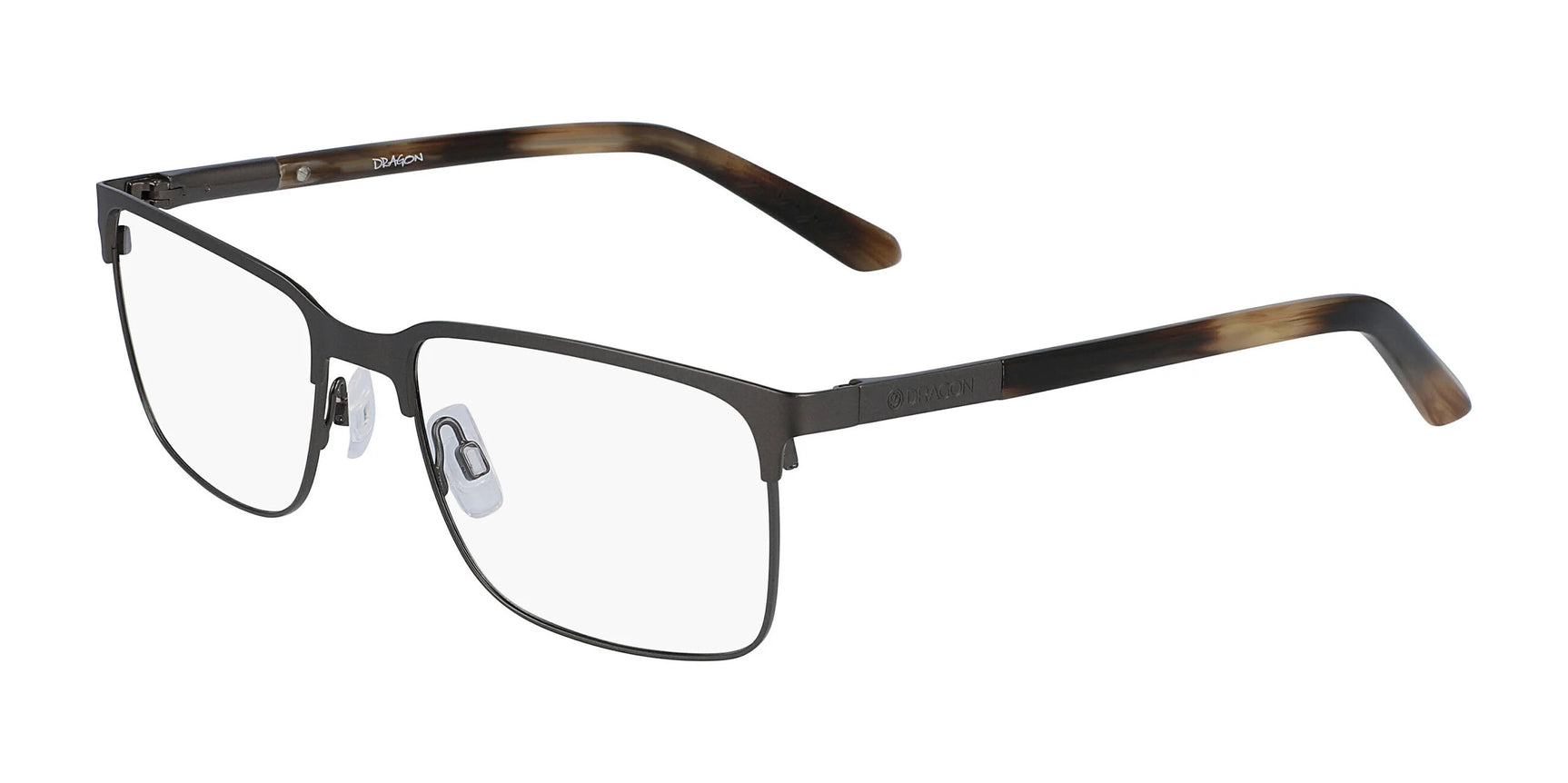 Dragon DR2015 Eyeglasses Matte Gunmetal / Amber Wood Dragon DR2015 Eyeglasses Matte Gunmetal / Amber Wood