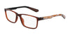 Dragon DR2049ATH Eyeglasses | Size 55 / Brown/Apricot Resin