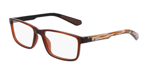 Dragon DR2049ATH Eyeglasses | Size 55 / Brown/Apricot Resin