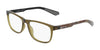 Dragon DR2058ATH Eyeglasses | Size 55 / Olive Crystal/Olive Resin