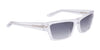 Dragon JOSIAH Sunglasses | Size 55 / Crystal/Lumalens Smoke Gradient