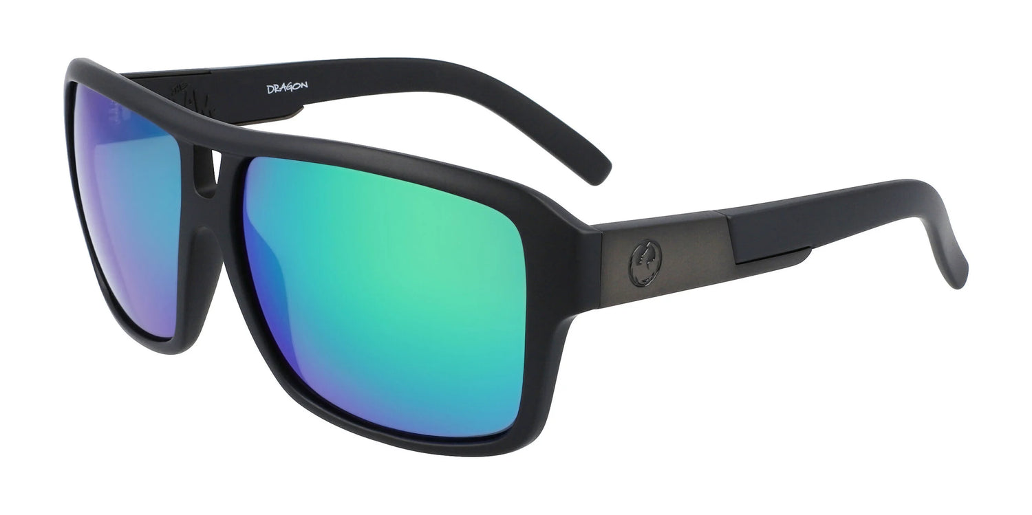 Dragon THE JAM Sunglasses Matte Black / Lumalens Green Ion Dragon THE JAM Sunglasses Matte Black / Lumalens Green Ion