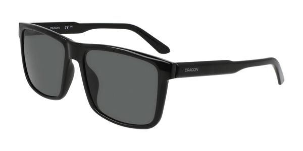 Dragon MERIDIEN UPCYCLED Sunglasses | Size 57 / Black/Lumalens Smoke Polar