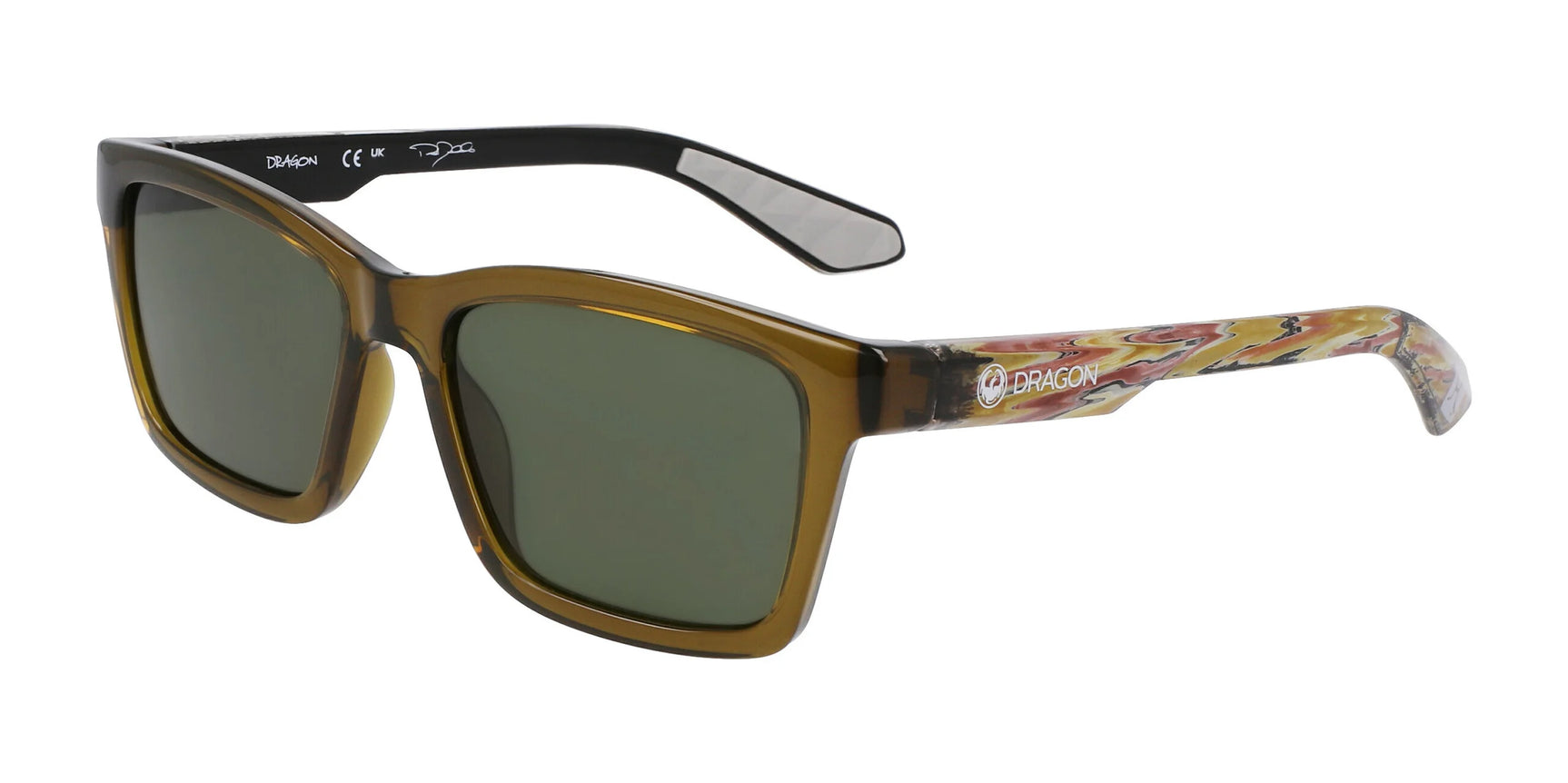 Dragon THORN ATH Sunglasses Shiny Olive Rob Resin / Lumalens G15 Dragon THORN ATH Sunglasses Shiny Olive Rob Resin / Lumalens G15