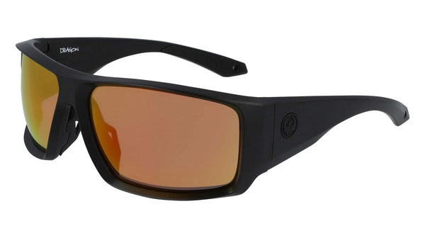 Dragon EQUINOX Sunglasses / Matte Black / Lumalens Orange Ion / Size 65