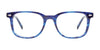 Easy3Clip EC653 Eyeglasses with Clip-on Sunglasses | Size 51 / Marbled Blue