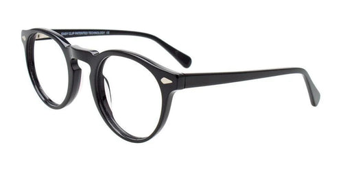 Easy3Clip EC655 Eyeglasses with Clip-on Sunglasses / Size 47 / Black