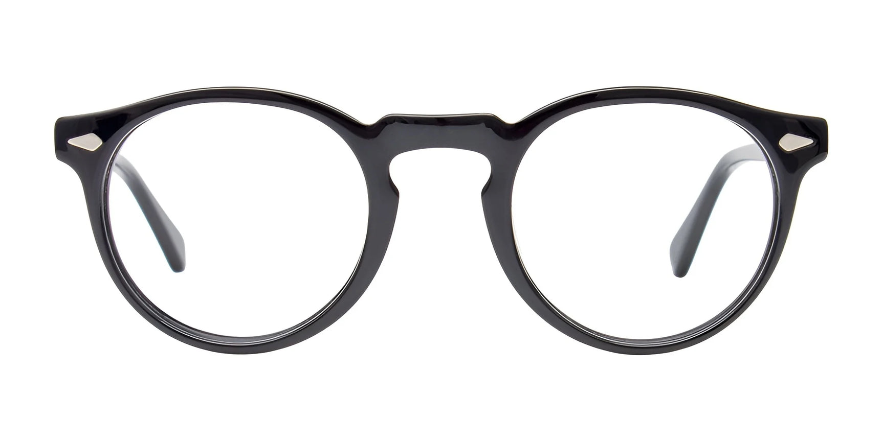 The Easy3Clip EC655 eyeglasses by Easy3Clip feature a black glossy round frame and include clip-on sunglasses for versatile indoor and outdoor use. The Easy3Clip EC655 eyeglasses by Easy3Clip feature a black glossy round frame and include clip-on sunglasses for versatile indoor and outdoor use.