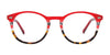 Easy3Clip EC698 Eyeglasses with Clip-on Sunglasses | Size 48 / Purple & Tortoise