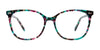 Easy3Clip EC699 Eyeglasses with Clip-on Sunglasses | Size 53 / Teal Tortoise