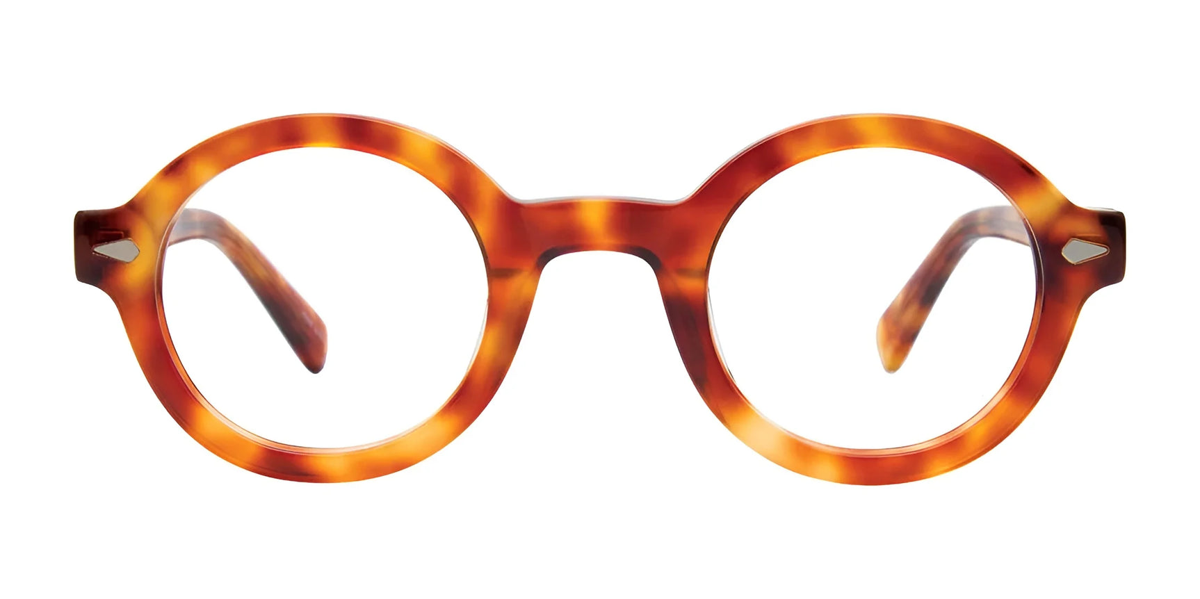 Round tortoiseshell Easy3Clip EC700 eyeglasses with clip-on sunglasses offer a classic design for effortless style, set against a white background. Round tortoiseshell Easy3Clip EC700 eyeglasses with clip-on sunglasses offer a classic design for effortless style, set against a white background.