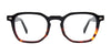 Easy3Clip EC701 Eyeglasses with Clip-on Sunglasses | Size 48 / Khaki Havana