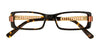 EasyClip EC185 Eyeglasses with Clip-on Sunglasses | Size 48 / Clear Blue
