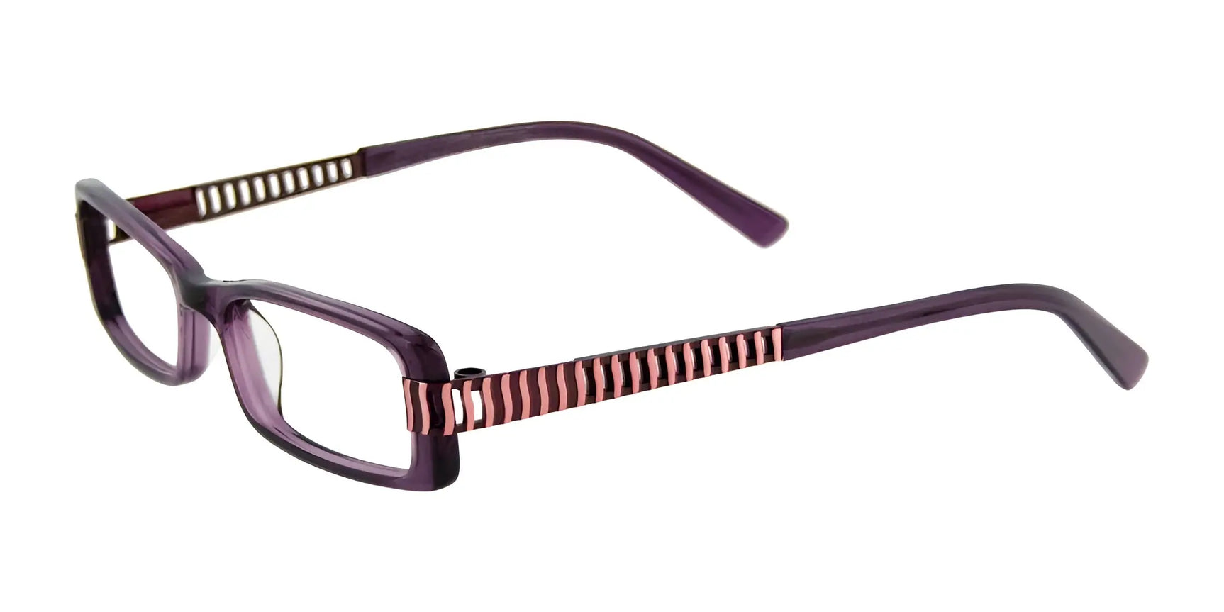 EasyClip EC185 Eyeglasses with Clip-on Sunglasses Dark Violet EasyClip EC185 Eyeglasses with Clip-on Sunglasses Dark Violet