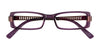 EasyClip EC185 Eyeglasses with Clip-on Sunglasses | Size 48 / Clear Blue
