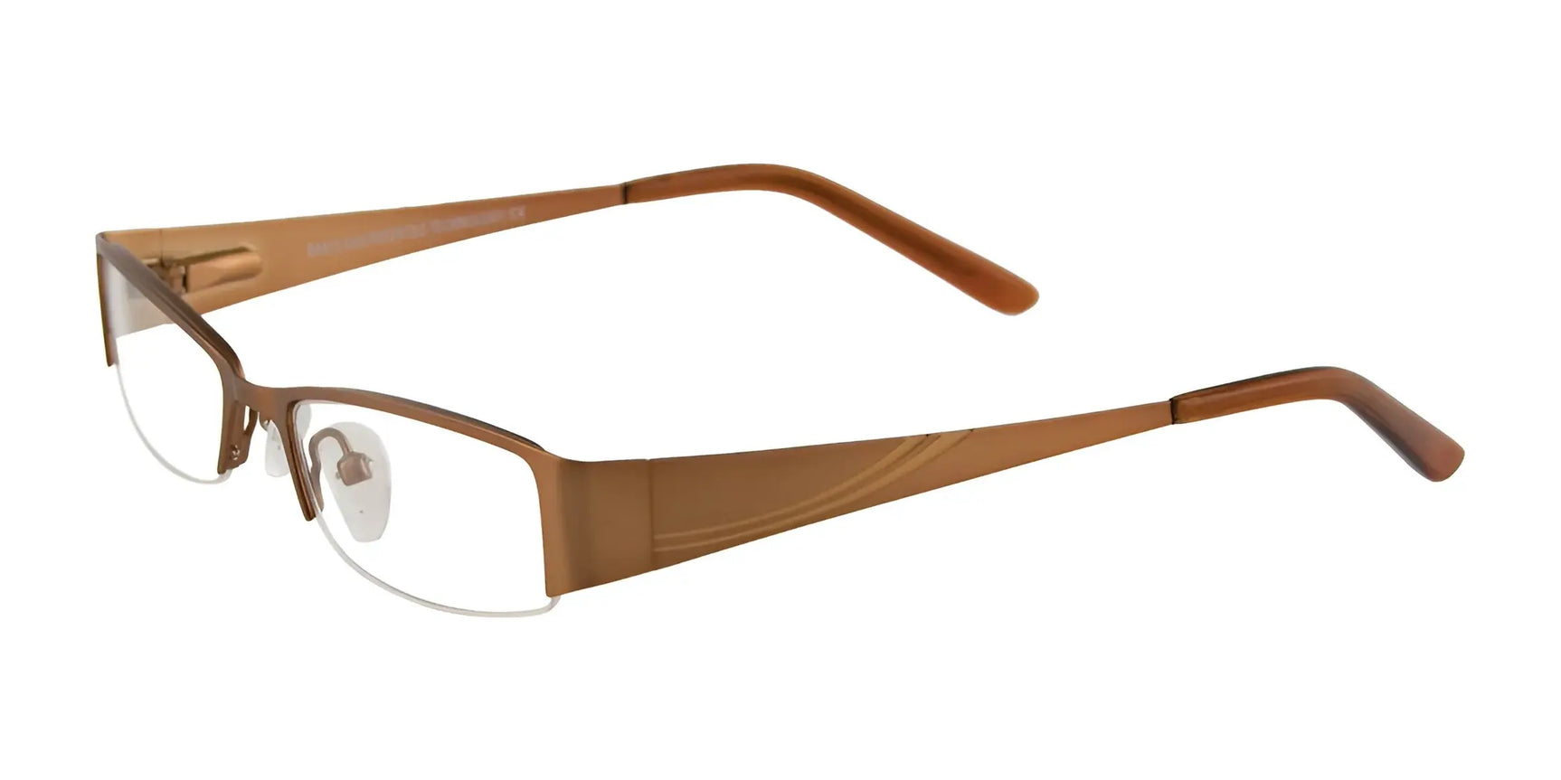 EasyClip EC198 Eyeglasses Satin Bronze & Light Brown EasyClip EC198 Eyeglasses Satin Bronze & Light Brown