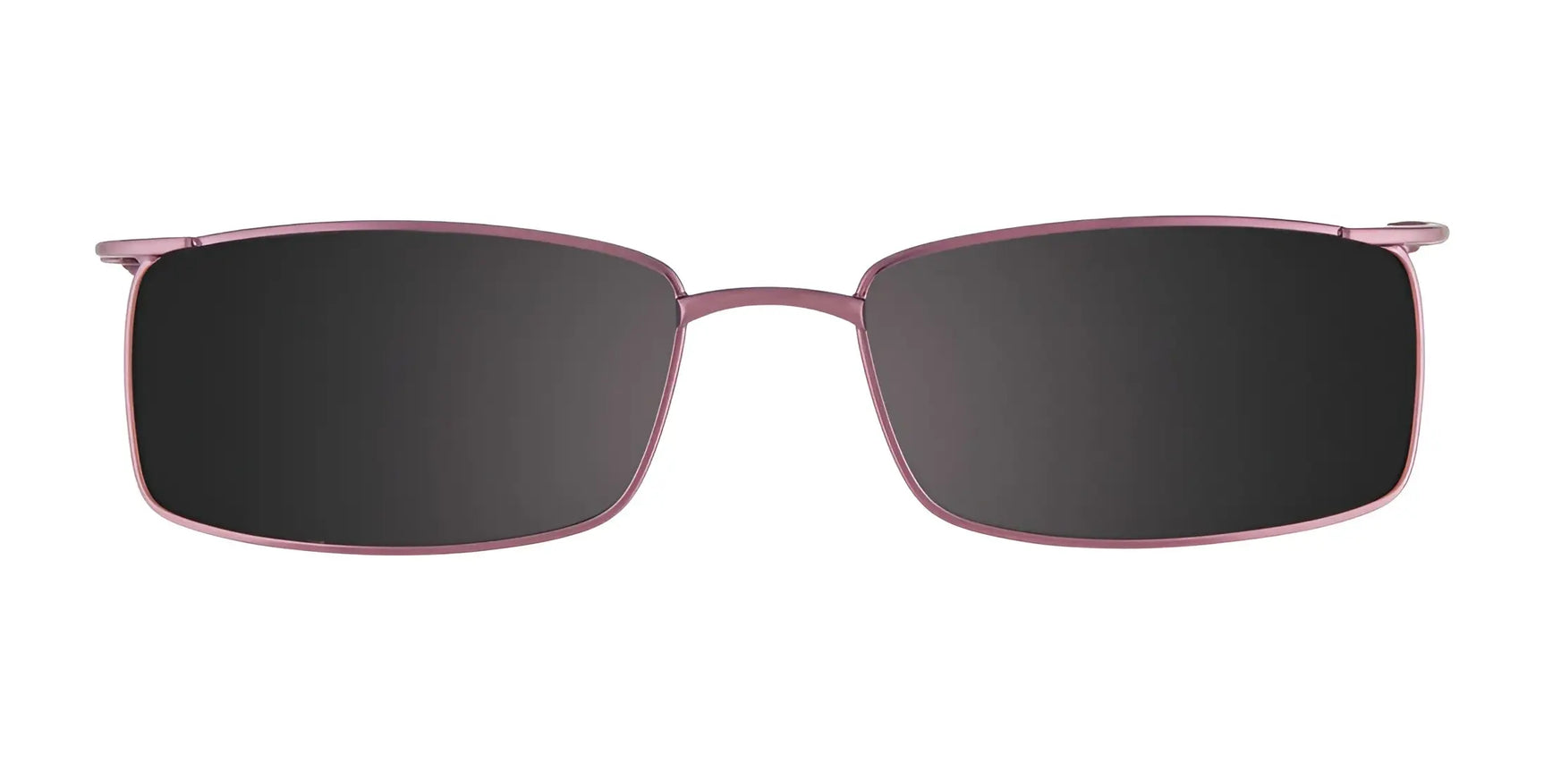 EasyClip EC215 Eyeglasses with thin metallic pink frames and dark clip-on lenses offer easy transition to polarized sunglasses. Brand: EasyClip. Size: 49. EasyClip EC215 Eyeglasses with thin metallic pink frames and dark clip-on lenses offer easy transition to polarized sunglasses. Brand: EasyClip. Size: 49.