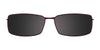 EasyClip EC236 Eyeglasses with Clip-on Sunglasses | Size 51 / Satin Black