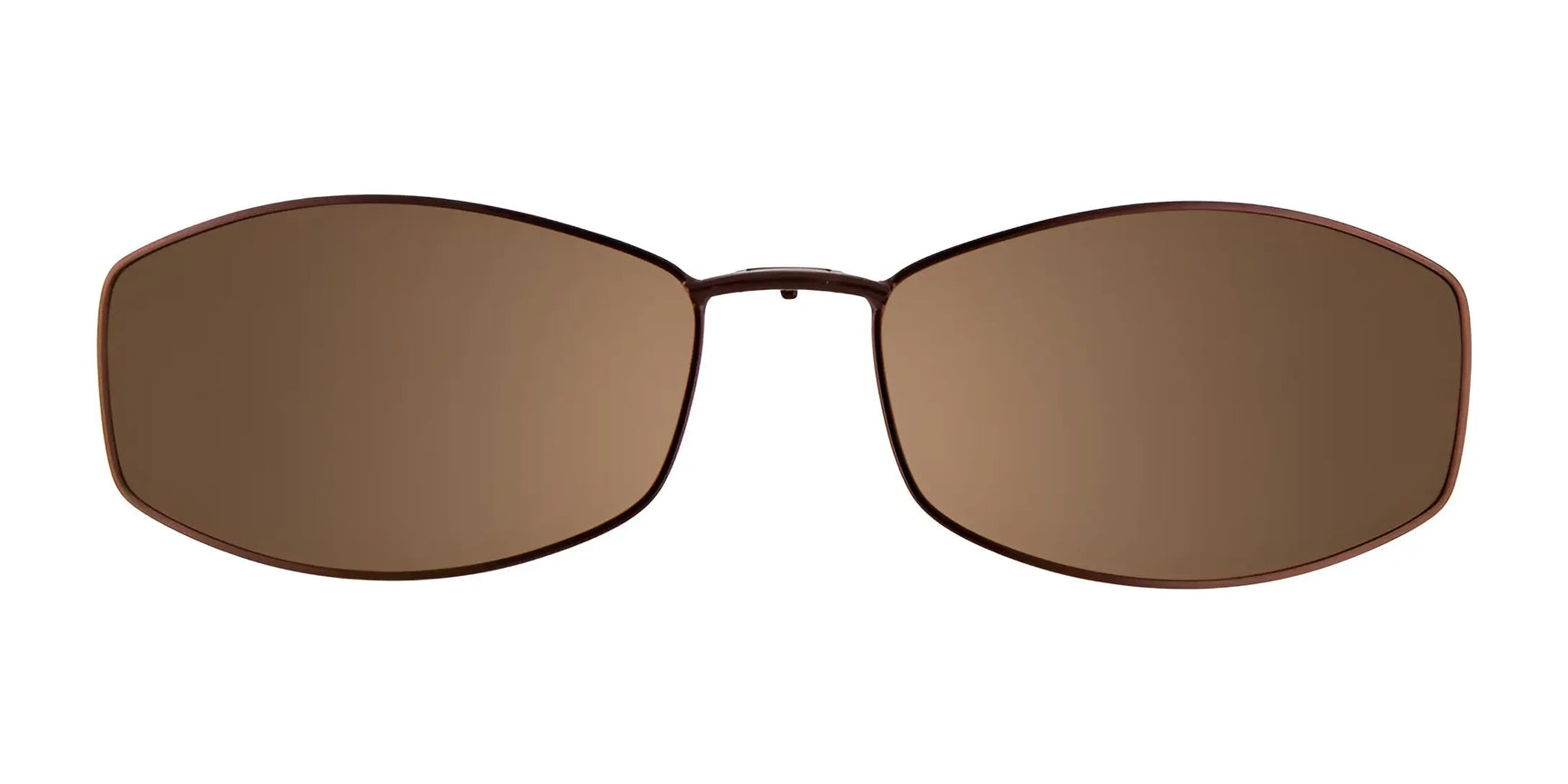 Brown oversized geometric sunglasses with thin frames are shown front-facing on a white background—a bold fashion statement inspired by EasyClip EC250 Eyeglasses with Clip-on Sunglasses, Size 52 by EasyClip. Brown oversized geometric sunglasses with thin frames are shown front-facing on a white background—a bold fashion statement inspired by EasyClip EC250 Eyeglasses with Clip-on Sunglasses, Size 52 by EasyClip.