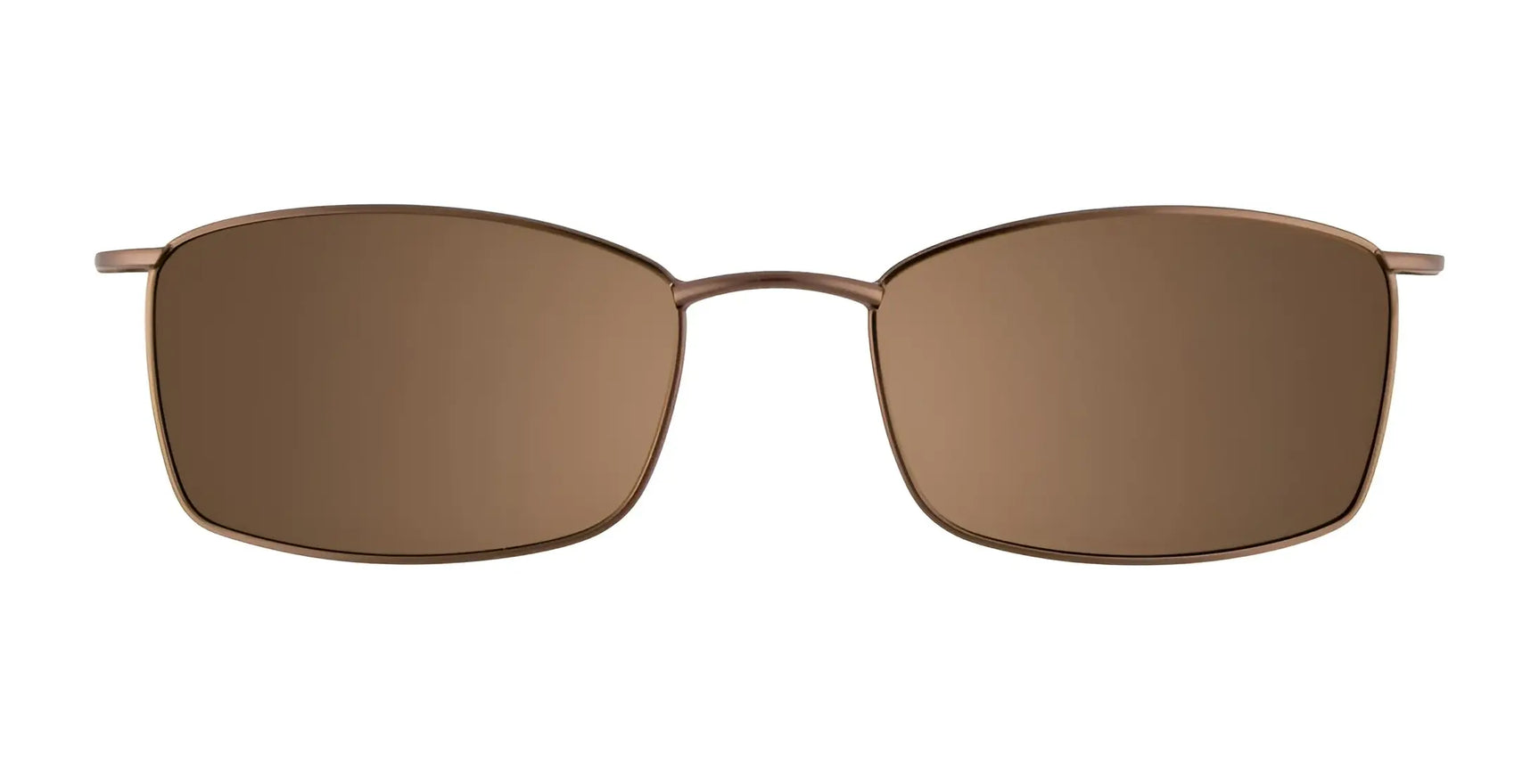 EasyClip EC254 Eyeglasses with Clip-on Sunglasses in size 48 feature a brown rectangular design and thin, lightweight frames. Shown from the front on a white background, these EasyClip glasses blend style, comfort, and practicality. EasyClip EC254 Eyeglasses with Clip-on Sunglasses in size 48 feature a brown rectangular design and thin, lightweight frames. Shown from the front on a white background, these EasyClip glasses blend style, comfort, and practicality.