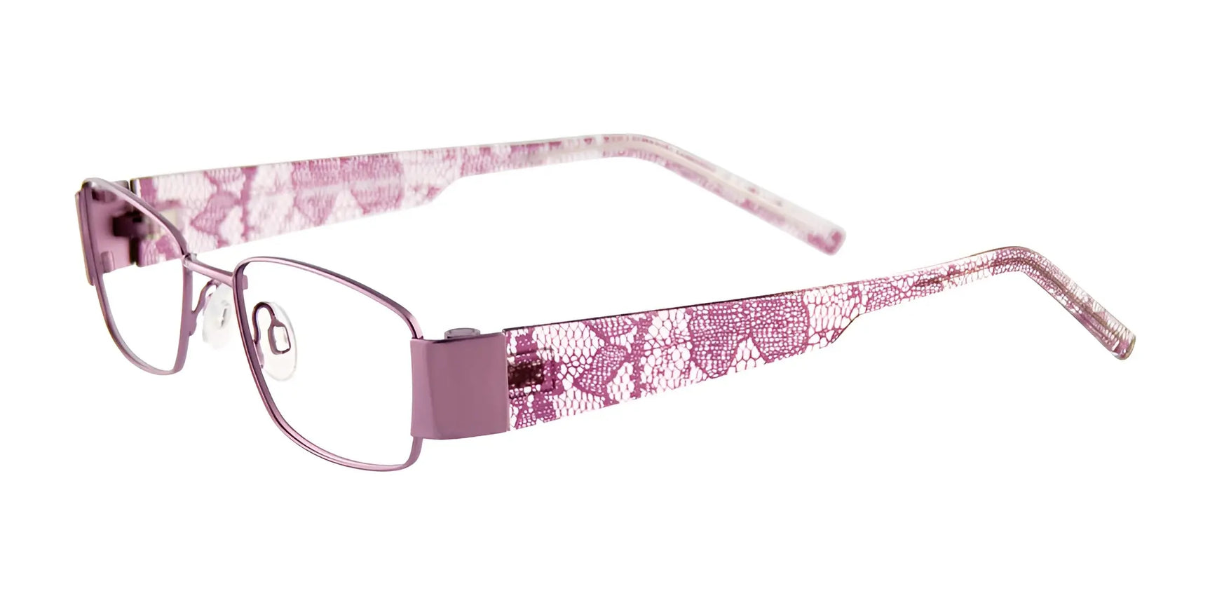 EasyClip EC255 Eyeglasses with Clip-on Sunglasses Satin Lilac EasyClip EC255 Eyeglasses with Clip-on Sunglasses Satin Lilac