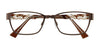 EasyClip EC292 Eyeglasses with Clip-on Sunglasses | Size 52 / Satin Brown