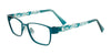 EasyClip EC292 Eyeglasses with Clip-on Sunglasses | Size 52 / Satin Teal