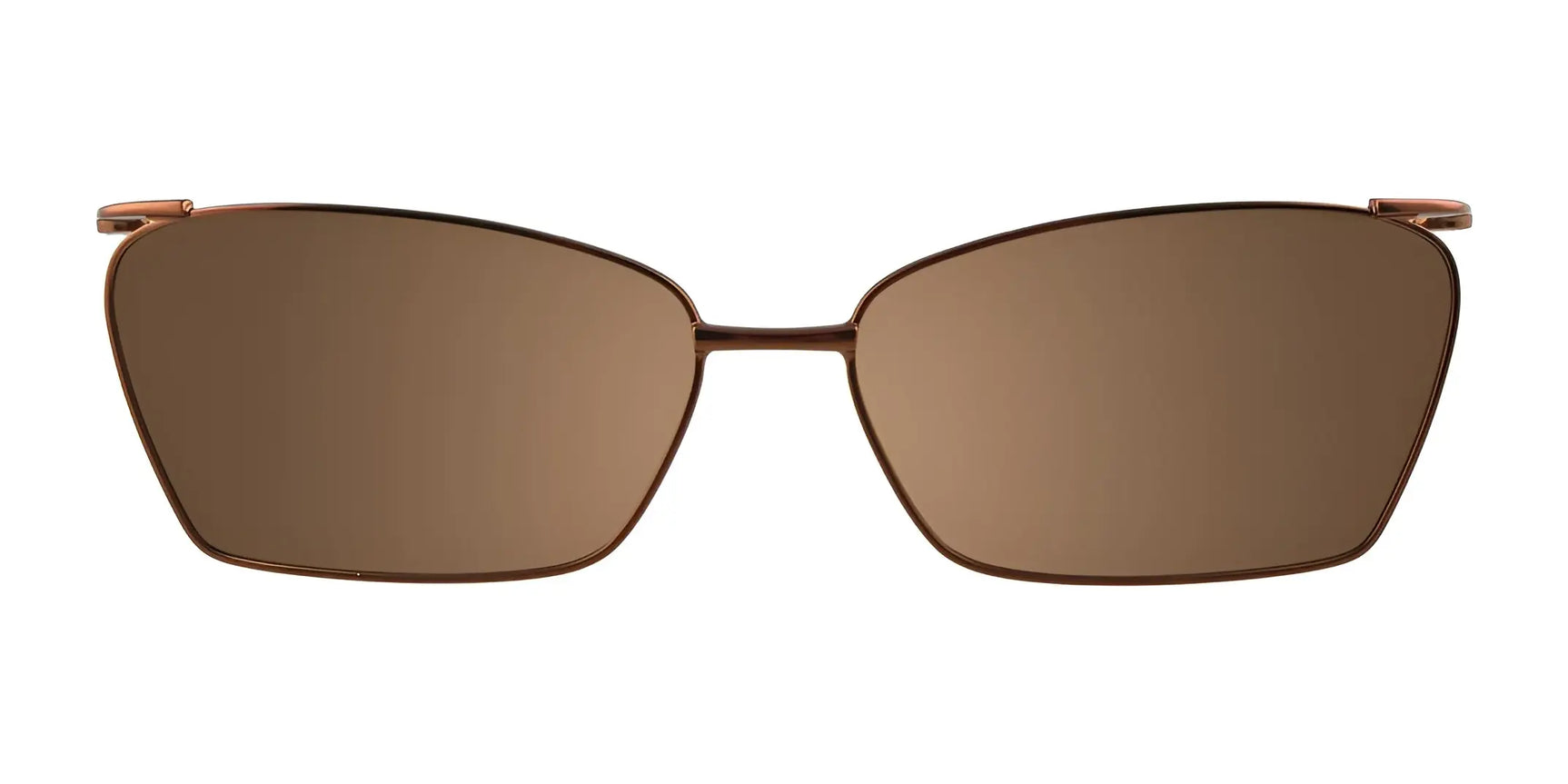 EasyClip EC293 eyeglasses by EasyClip, shown front-facing on white, come with a clip-on polarized sunglasses layer. Rectangular brown frames add style and function, making them ideal for everyday wear. Size 51. EasyClip EC293 eyeglasses by EasyClip, shown front-facing on white, come with a clip-on polarized sunglasses layer. Rectangular brown frames add style and function, making them ideal for everyday wear. Size 51.