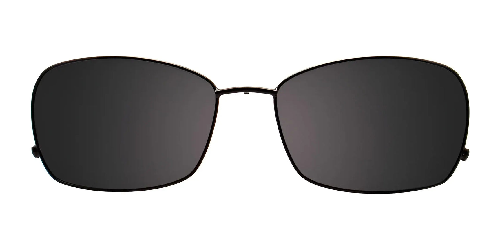 EasyClip EC322 Eyeglasses with Clip-on Sunglasses by EasyClip feature a rectangular design with thin metal frames and polarized dark lenses, offering stylish eye protection in size 53. EasyClip EC322 Eyeglasses with Clip-on Sunglasses by EasyClip feature a rectangular design with thin metal frames and polarized dark lenses, offering stylish eye protection in size 53.