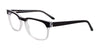 EasyClip EC333 Eyeglasses with Clip-on Sunglasses | Size 53 / Black & Clear