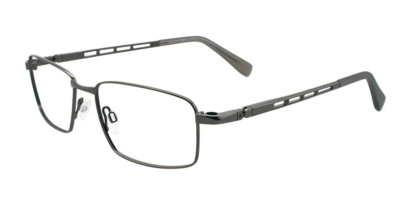 EasyClip EC371 Eyeglasses with Clip-on Sunglasses Satin Grey EasyClip EC371 Eyeglasses with Clip-on Sunglasses Satin Grey
