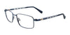 EasyClip EC371 Eyeglasses with Clip-on Sunglasses | Size 55 / Satin Steelblue